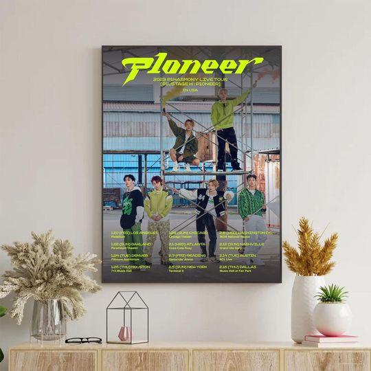 Discover Harmony 2023 Tour Poster, harmony P1oneer Live Tour 2023, P1harmony 2023 Poster