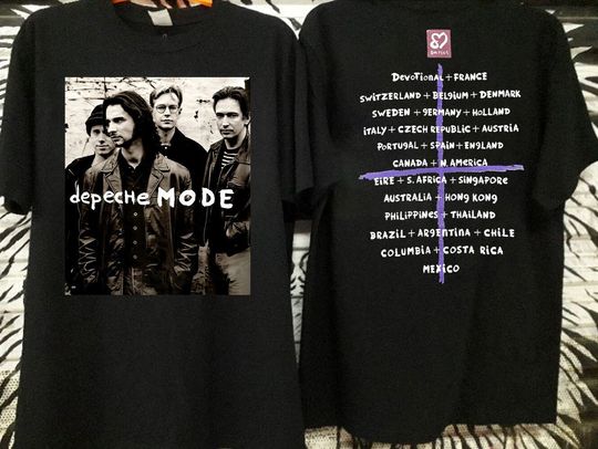 Discover Vtg 1993 DEPECHE MODE Faith Devotional World Tour Concert 90s T-Shirt