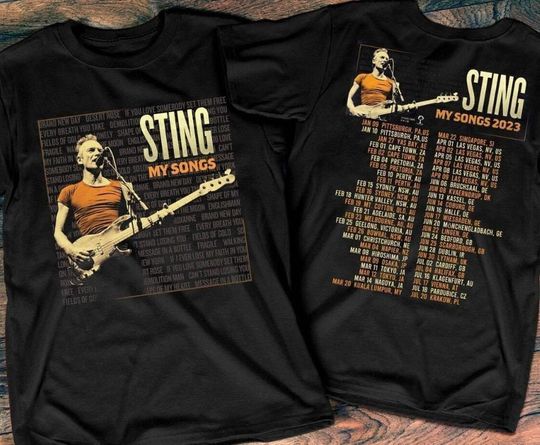 Discover Sting 2023 World Tour T-Shirt