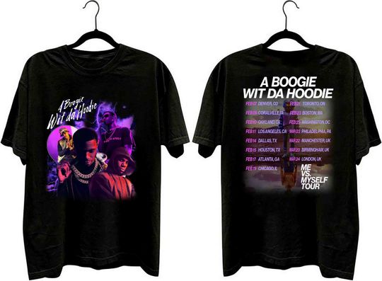 Discover A Boogie Wit Da Hoodie Me Vs Myself Tour 2023 Shirt