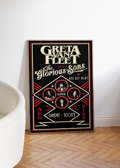 Discover Greta Van Fleet Concert Show Cover Poster