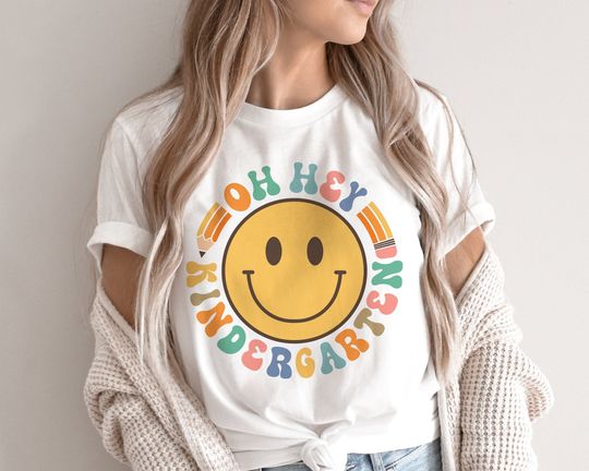 Discover Back to School Hello Kindergarten Student T-Shirt