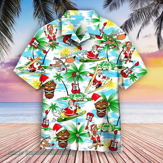 Discover Santa Claus Hawaiian Shirt/ Merry Christmas In July Hawaiian Shirt