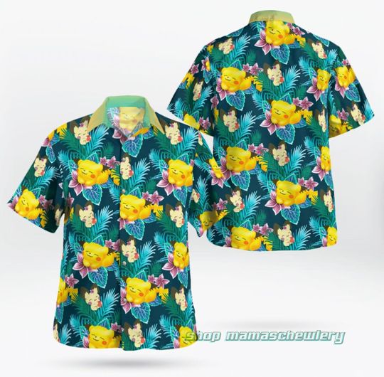 Discover Pikachu On Summer Day Beach Hawaiian Shirt
