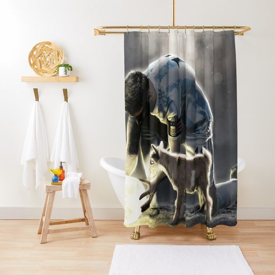 Discover LIONEL MESSI GOAT Shower Curtain