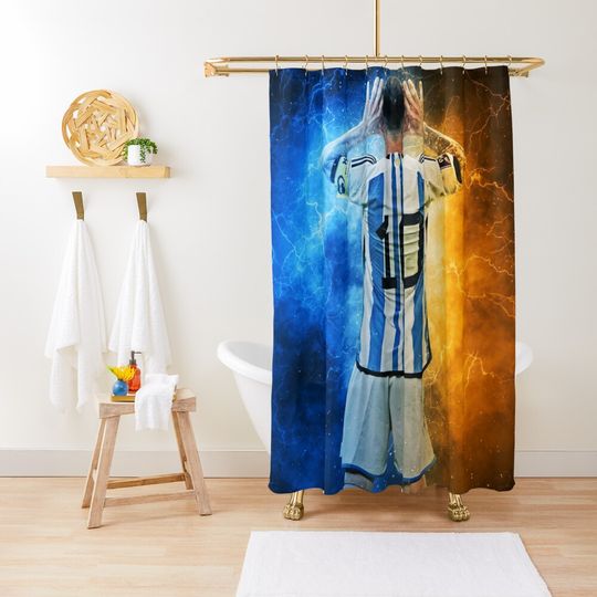 Discover LIONEL MESSI WORLD CUP Shower Curtain