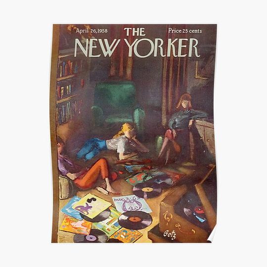 Discover NEW YORKER 26 APRIL 1958 Premium Matte Vertical Poster