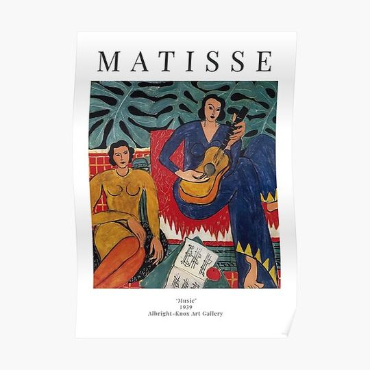 Discover Henri Matisse - Music - Exhibition Poster Premium Matte Vertical Poster