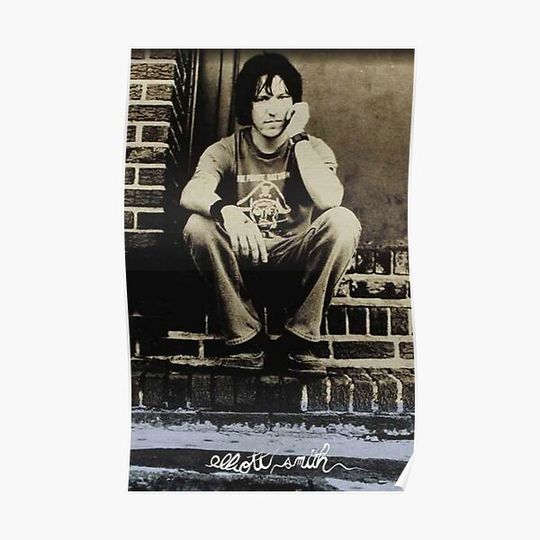 Discover Elliott Smith Portrait Premium Matte Vertical Poster