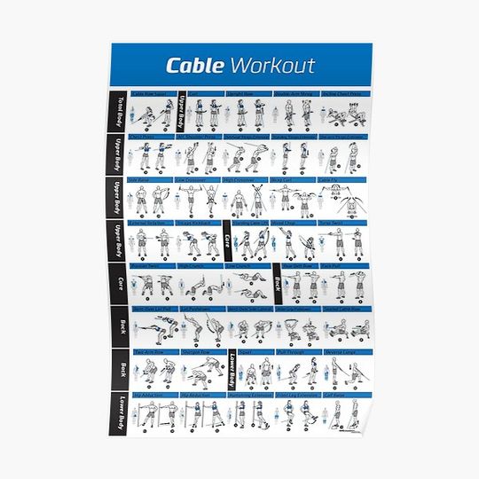 Discover Cable Workout Premium Matte Vertical Poster