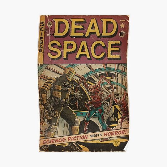 Discover Dead Space fan art comic cover Premium Matte Vertical Poster