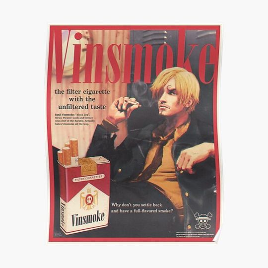 Discover One Piece Sanji "Vinsmoke" Premium Matte Vertical Poster