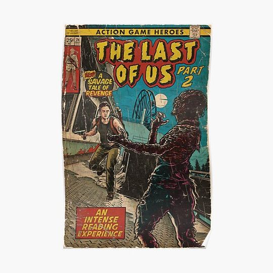 Discover The Last of Us 2 - Abby fan art comic cover Premium Matte Vertical Poster