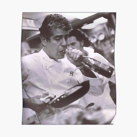 Discover Cook And open Beer - anthony bourdain Premium Matte Vertical Poster
