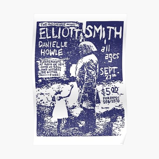 Discover Elliott Smith Live Premium Matte Vertical Poster