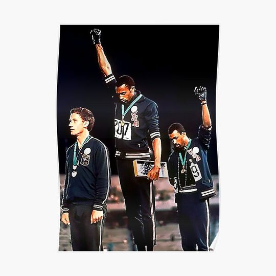 Discover Black Power Salute Vintage 1968 Olympics Premium Matte Vertical Poster