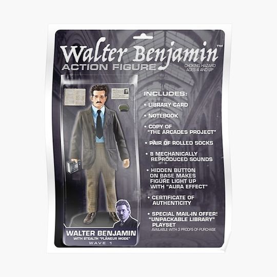 Discover Walter Benjamin Action Figure Premium Matte Vertical Poster