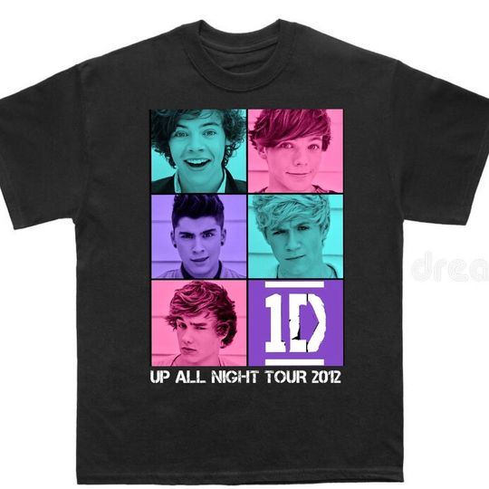 Discover Up All Night Tour 2012 Harry selfie One direction t-shirt Merch