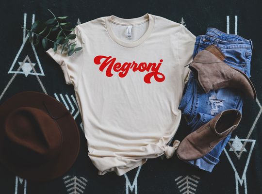 Discover Negroni Tee,Negroni Shirt,Italian Happy Hour Shirt, Cocktail Shirt, Bachelorette Party, Vacation Shirt