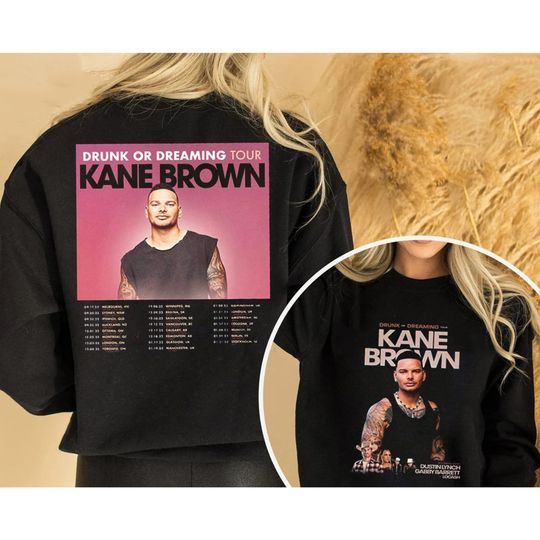 Discover Kane Brown Drunk Or Dreaming Tour Shirt, Kane Brown 2023 Tour Merch