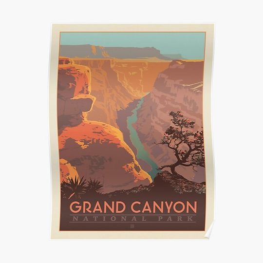 Discover Grand Canyon National Park Premium Matte Vertical Poster