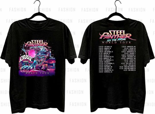 Discover Steel Panther On The Prowl World Tour 2023 Shirt