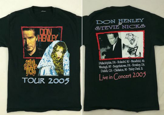 Discover Stevie Nicks Don Henley Tour 2005 Live In Concert T-Shirt