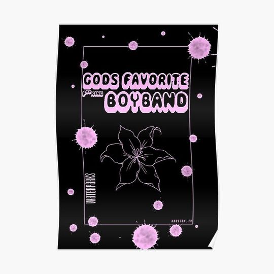 Discover Waterparks God's Favorite Boyband Premium Matte Vertical Poster