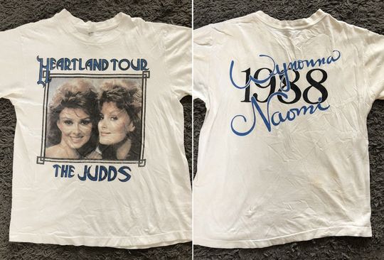 Discover 1988 THE JUDDS Country Music Tour Concert T-Shirt