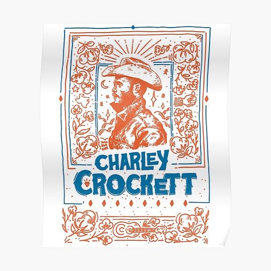 Discover charley crockett lover Premium Matte Vertical Poster