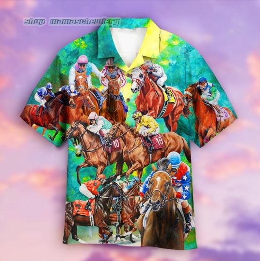Discover Kentucky Derby Horse Racing Hawaiian Shirt