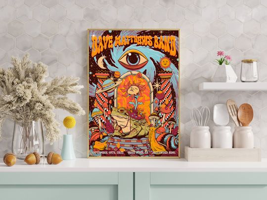 Discover Dave Matthews Band Poster, Concert Music Tour