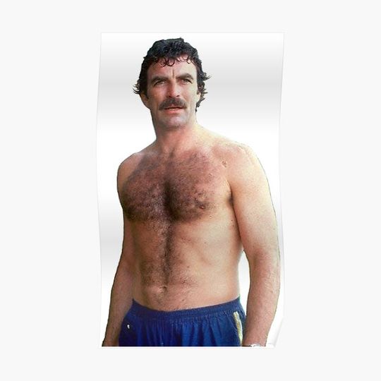 Discover Tom Selleck Premium Matte Vertical Poster