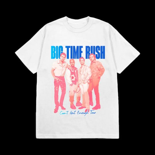 Discover Big Times Rush Band Can't Get Enough Tour 2023 Shirt, Tour 2023 T-shirt