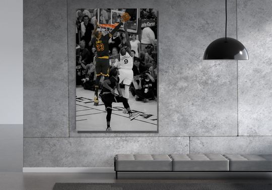 Discover Lebron James Block Poster