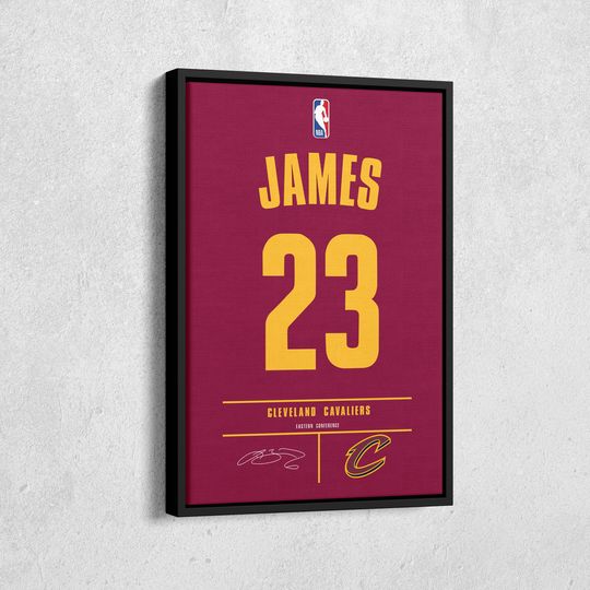 Discover Lebron James Jersey Art Poster