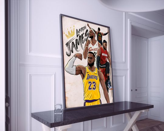 Discover Lebron James Dunk Poster
