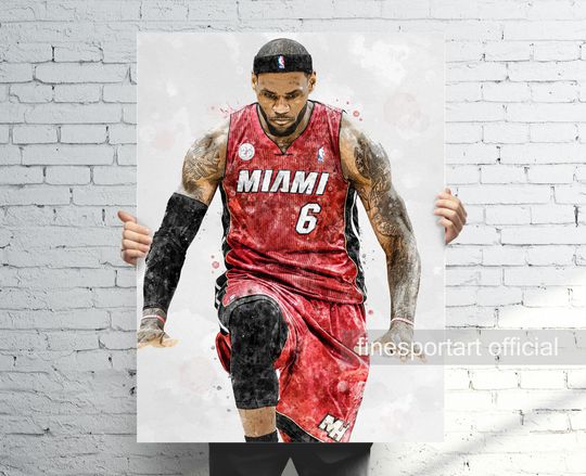 Discover LeBron James Miami Poster