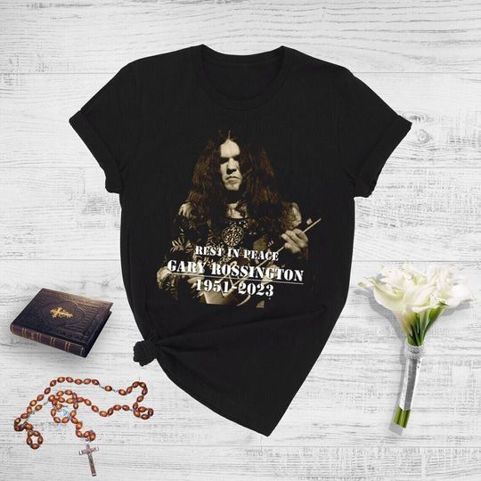 Discover Rip Gary Rossington 1951 - 2023 Shirt, Guitarist Fan Shirt