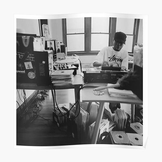 Discover J Dilla Home Studio Premium Matte Vertical Poster