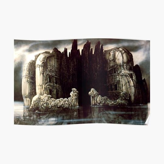 Discover H.R Giger - Isle of The Dead Premium Matte Vertical Poster