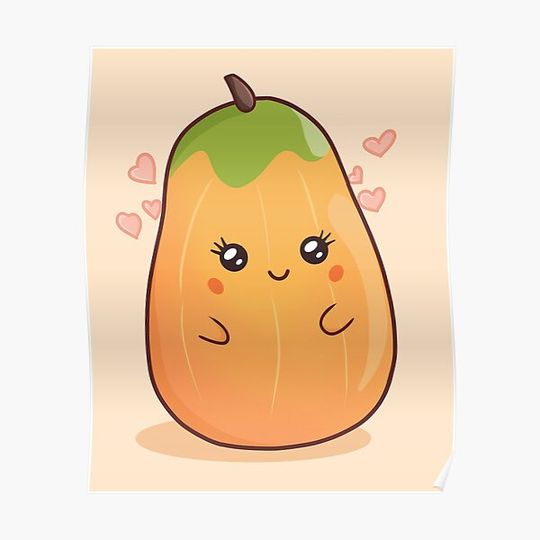 Discover Kawaii papaya Premium Matte Vertical Poster