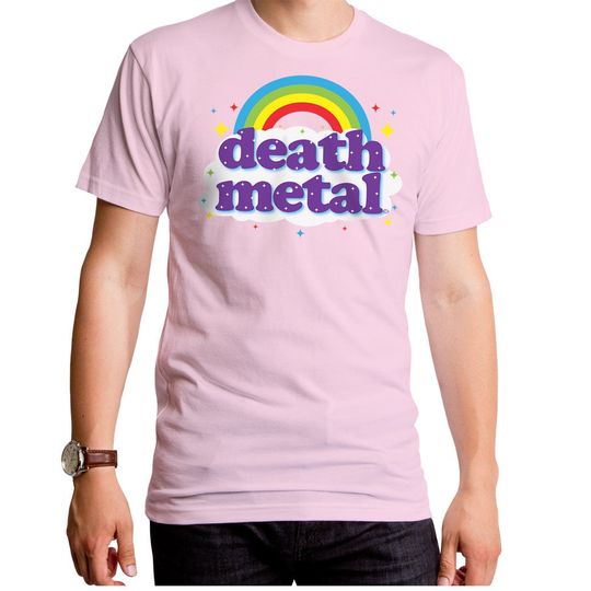 Discover Death Metal Rainbow - Men's T-Shirt Rainbow, funny word shirt