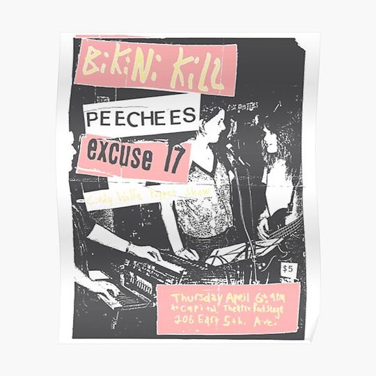 Discover bikini kill peecees Premium Matte Vertical Poster