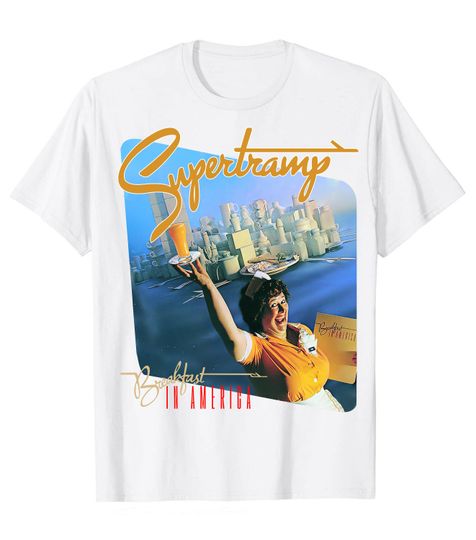 Discover Supertramp Shirt, Breakfast In America Rock Band Legend T-Shirt