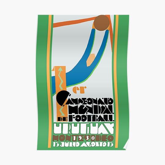 Discover Football World Cup 1930 poster Premium Matte Vertical Poster
