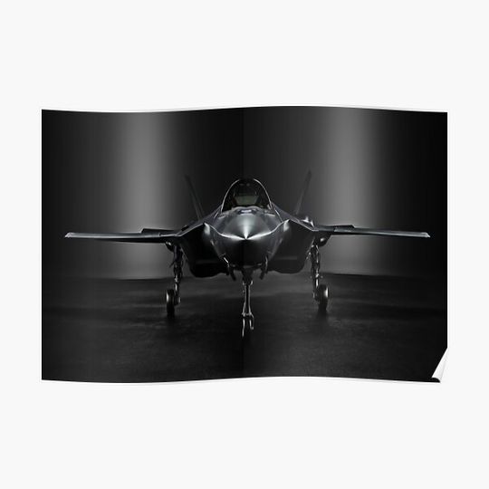 Discover Advanced F35 jet aircraft Premium Matte Vertical Poster