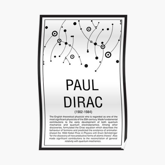 Discover Paul Dirac Premium Matte Vertical Poster