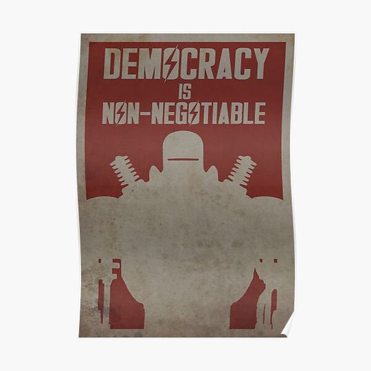 Discover Liberty Prime Premium Matte Vertical Poster