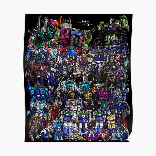 Discover G1 Decepticons Premium Matte Vertical Poster